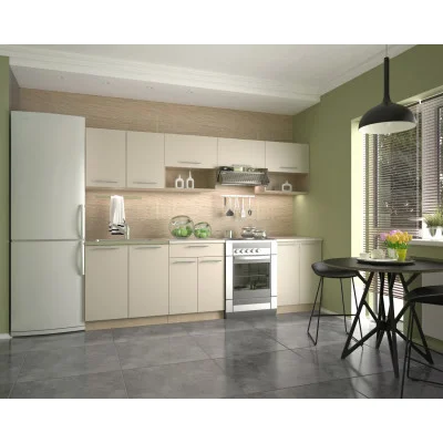 VIOLA 260 KITCHEN SET BODY: SONOMA OAK, FRONTS: VANILLA